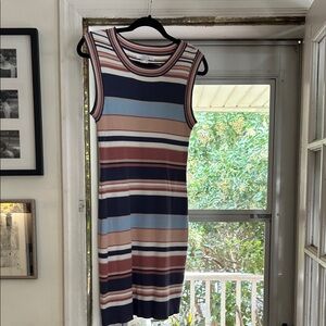 Striped knit dress